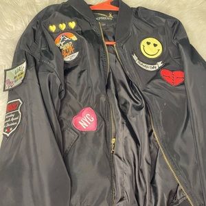 Bomber jacket w/ patches